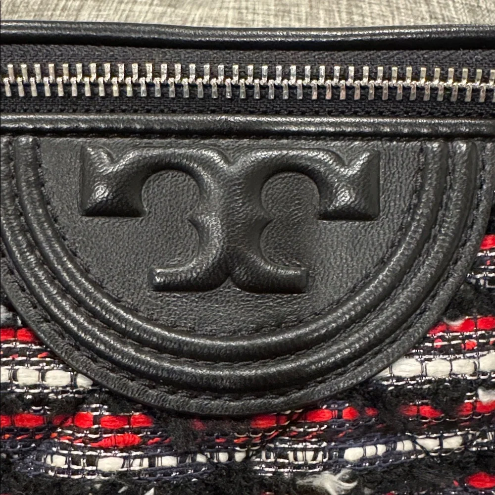 Tory Burch Bag Fleming Tweed Belt Bag Small Fanny Pack